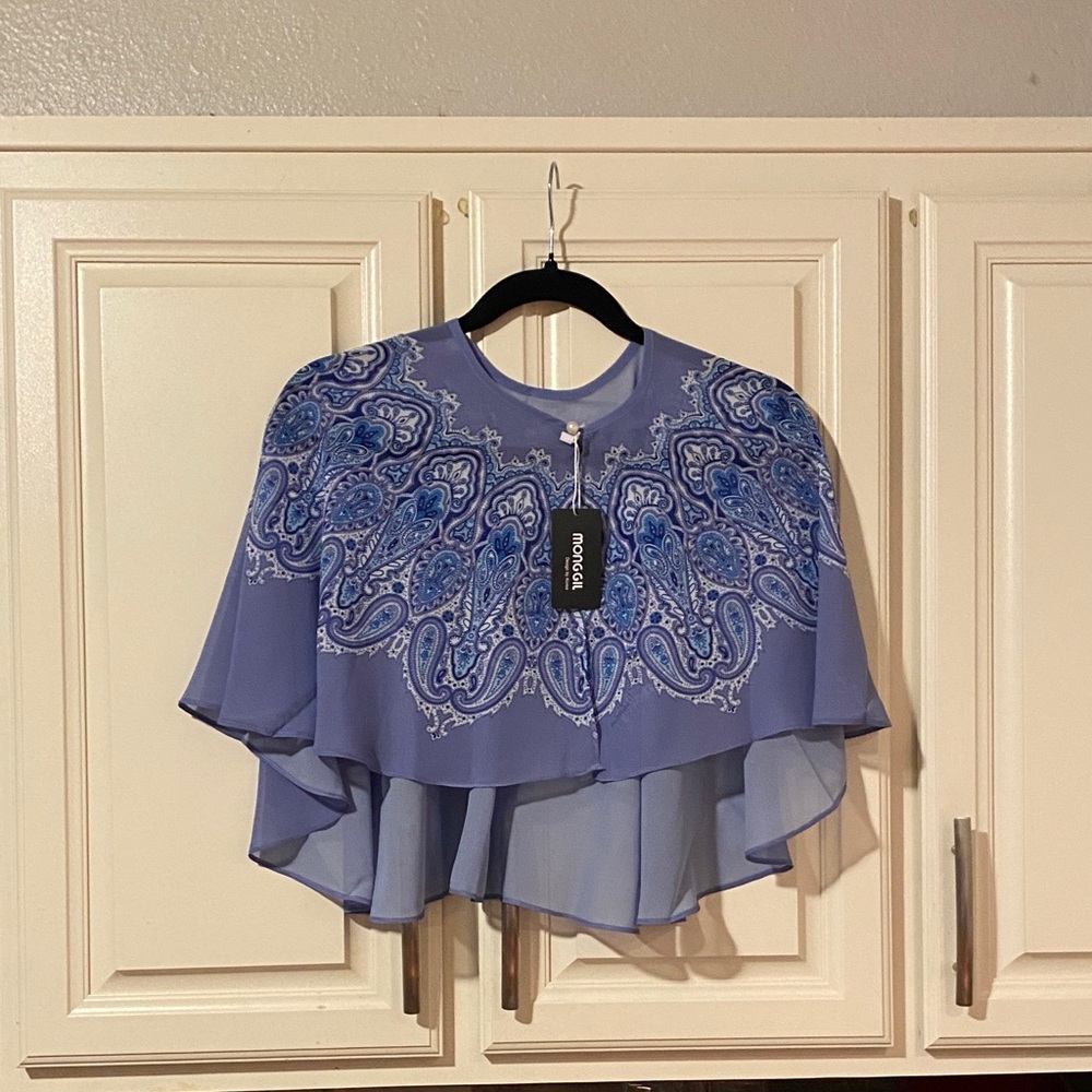 Blue Paisley Shawl